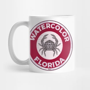 Watercolor Florida Crab 30A 30 A Emerald Coast Walton County Beach Mug